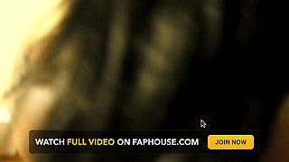 Black girl with red fishnet outfit sucks good dick