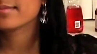 Cute Asian Girl Sucks a Big Black Cock and Gets Fucked in the Kitchen