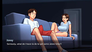 Jenny masturbates anon dick