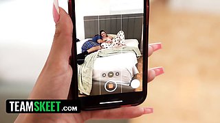 Cuck girlfriend catches jizz dumpster bestie