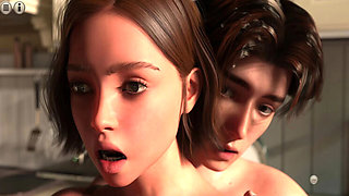 Indian Step Sister Jessie's Mom Almost Catches Us Fucking in Kitchen - Teen Blowjob & Deepthroat