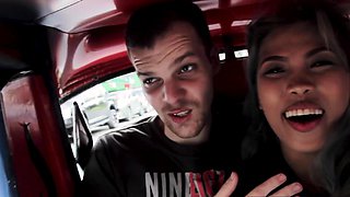 Inked asshole Asian teen deep anal sex