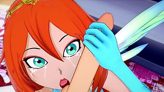 Stella gives a POV blowjob in this Winx Club parody