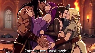 After an epic fantasy battle victors claim their spoils