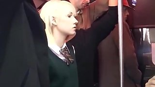Blonde Cornered By Asians