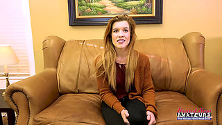 Santa's Helper Ginger Hottie Keaton Masturbates And Sucks A Dick To Milk!