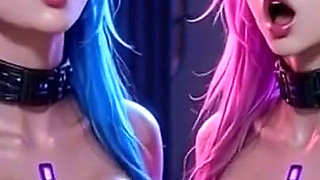 Two Lovely Girls Bounce Boobs, Ai Animation