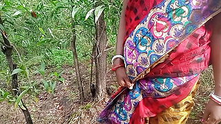 Village Bhabhi Facked by a School Student in forest