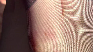 Cute heels in sexy stockings