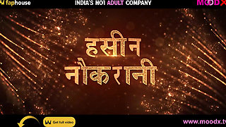 Indian Hot Maid with Big Nipple Having Hardcore Sex with His Boss