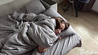 Stepdad's Big Cock Fills Petite Stepdaughter's Creamy Pussy - Creampie Cowgirl Riding POV