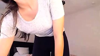 Curly Blonde Teen Records Solo Dildo Masturbation More at