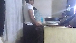 Maid Slapped in the Kitchen by Her Boss