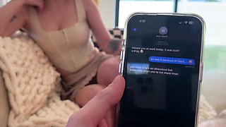 Hot teen invited her inked friend over to have a threesome POV