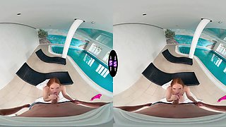 Nasty Holly Molly seduces stranger at luxury motel pool - teenmegaworld
