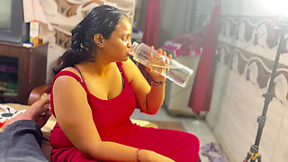 Red Dress - Booked Her for the Whole Night, Fucked Her Hard in Hotel Hindi Video Part 2