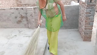 Hot step sis cleaning house sexy dress