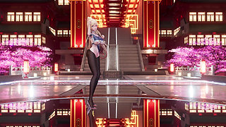 [mmd] Marionette Erotic Uniform Black Stockings