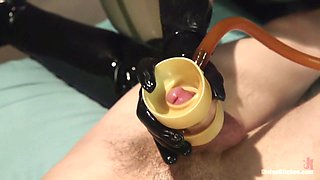 Bella Breaks in a New Toy at the Divine Bitches Milking Facility!