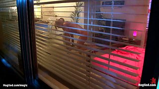 Big fake tits student bound and fucked