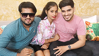 Indian Desi threesom gangbang hardcore sex video