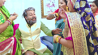 Tharki Burha Sasur Fucks Four Newly Married Daughter in Laws ( Hindi Audio )