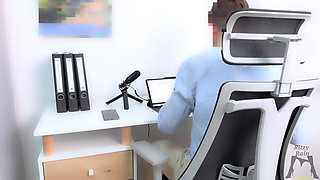 Secretary Ritzy Punished by Her Boss Rough Deepthroat Blowjob for Missed Deadline and a Messy Cum-face Finish