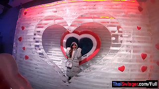 Footjob from his real big ass Thai amateur girlfriend and more