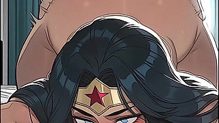 NEON DREAMS - WONDER WOMAN SUCKING & FUCKING