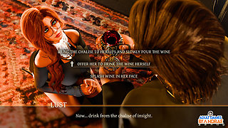 Sisters in Sin Gameplay Part 12 - Lust Performs the Sexual Ritual with Esther in the Library