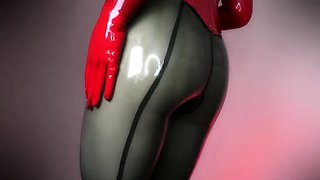 Miss Untamed FemDom Fetish Clips Transparent Latex Ass