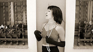 The Naughty Newspaper Chase. Black and White Hot Funny Sex Video