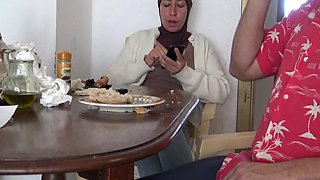 Kinky Turkish Stepmom Drinks Stepsons Cum For Breakfast