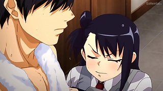 Busty anime hussy amateur sex scene