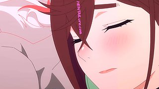 Hot MILF Moans in Dandadan HENTAI Parody While Getting Fucked & Creampied Hard