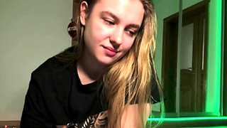 Talking and fingering pussy