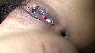 Slut Rumika sucks dick and gets creampie