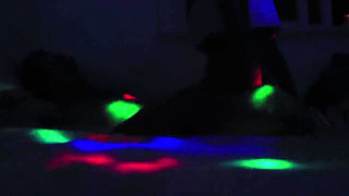 Romantic Couple Almost Break Bed and Camera in Sex Party