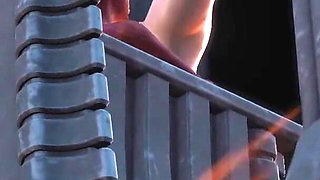 Lilith fucks hard her young sex slave in the dark castle