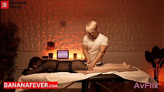 Fit Chinese Male Massage Therapist Gives Sensual Massage & Hot Passionate Sex to His American White Wife Client - BananaFever