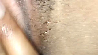 Brother Loosened His Pussy with His Finger in His Beloved Sister's Sexy Pussy at Night