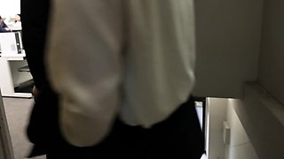 Asian japanese amateur riding cock anally