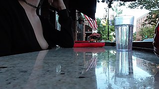 Shy Goth Exhibitionist - Dinner Date And Bookstore Flashing