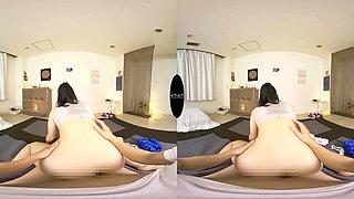 Passionate Japanese beauty explores sensual yoga pleasures