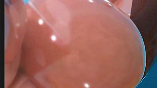 Fat Ass Fortnite Slut Getting Her Tight Oiled up Pussy Fucked