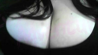 hotwife otaku nerdy Watching Hentai while playing with her Big Tits #3