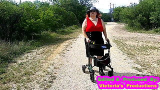 Sexy Nurse Vicki Walks in Park Flashing and Teasing You