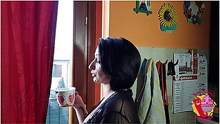 Lady Muffin - Sex With Cat In Front Of The Window