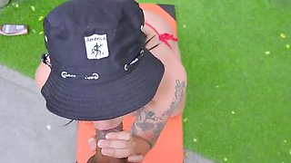 American Cheerleader Naked Yoga at Pascual Guerrero Stadium with Coach Jenniferplay