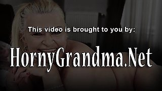 Fat granny giving head for cum